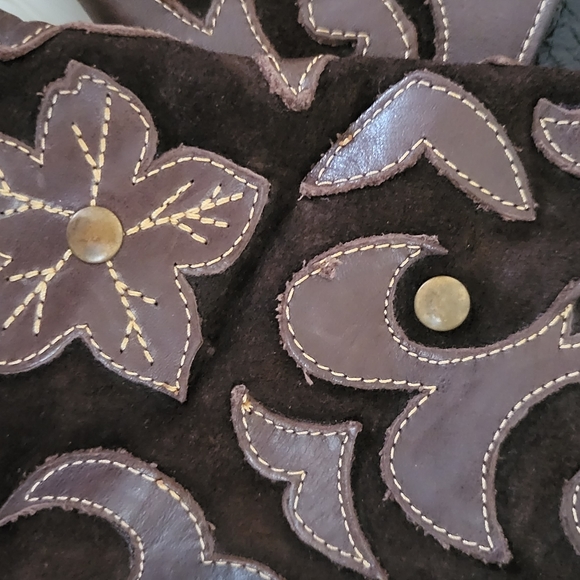 Pons Quintana tall suede and leather western wedge boots 6.5 - Picture 8 of 8